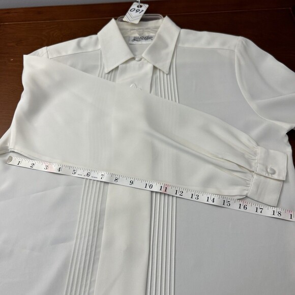 Yves St. Clair Blouse Vintage ivory size 12 button down - Picture 11 of 11